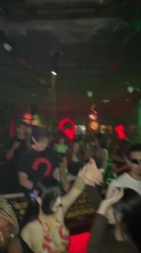 DJ set and dancing at Mojak Bar, Liangjiang