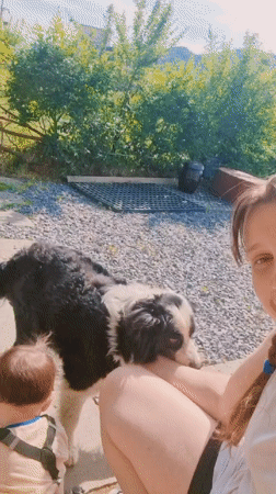 Family moments captured with baby, dog in rural South Korea