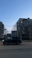 Evening street scenes captured in Petropavlovsk-Kamchatsky feature seal murals