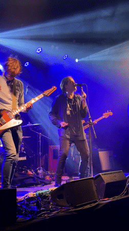 Live band performs on stage in Maglic, Serbia