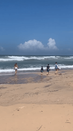 Early morning beach life documented across southern Sri Lankan coast