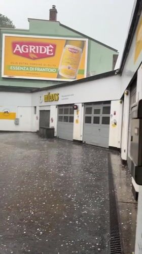 Hailstorm blankets Milan streets with ice in May weather event