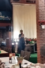 Live performance at a decorated Banjarmasin restaurant