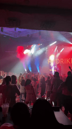 FRIDRIKH performs live concert for dancing crowd in Ufa nightclub