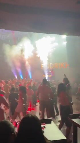FRIDRIKH performs live concert for dancing crowd in Ufa nightclub