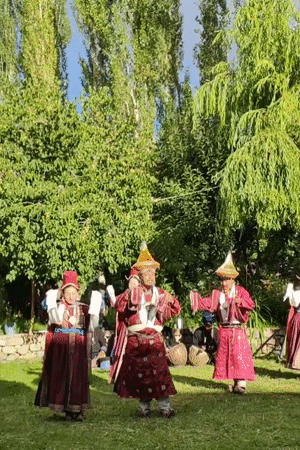 Traditional music and dance performance in Leh, India