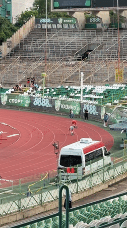 Sprint race held at Stara Zagora stadium