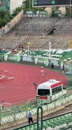 Sprint race held at Stara Zagora stadium