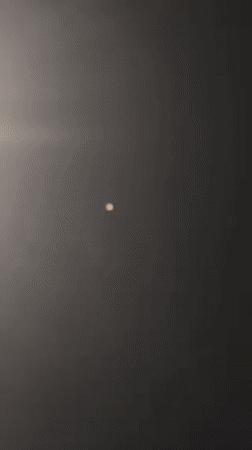 Orange light spotted moving across night sky in Netanya