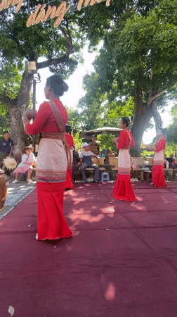 Traditional Vietnamese dance performance at historic Nha Trang temple