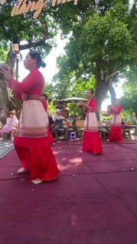 Traditional Vietnamese dance performance at historic Nha Trang temple