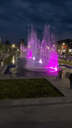 Evening scenes documented across Gyumri, Armenia's public spaces