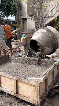 Early morning construction activity observed in Ubud District