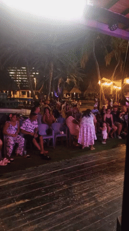 Evening social gathering with outdoor seating, indoor games in Porlamar