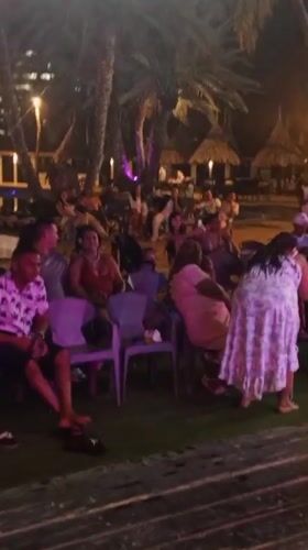 Evening social gathering with outdoor seating, indoor games in Porlamar