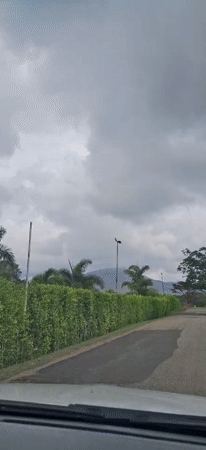 Driver captures scenic countryside views in Vallecito, Venezuela
