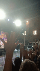 90s dance concert with pyrotechnics in Viadana, Italy