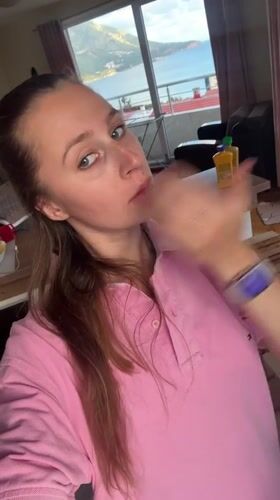 Woman in pink polo observed in Boreti kitchen