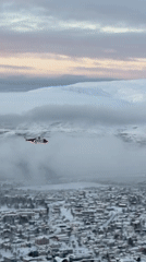 Tromsø captured from multiple elevated perspectives over three hours