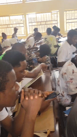Classroom session underway in Ukukwa with hands-on activity