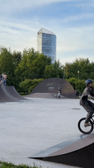 Afternoon scenes: skatepark activity, portrait sessions, pet moments across Russia