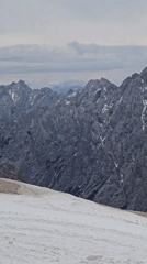 Mountain panorama recorded at Garmisch-Partenkirchen information display