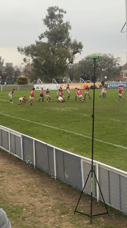 Rugby match with scrums in Buenos Aires