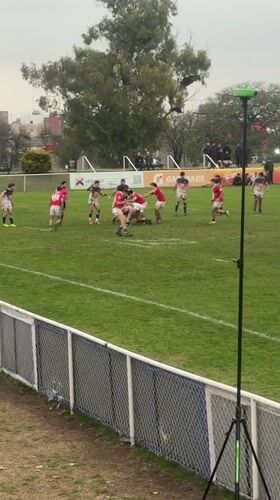 Rugby match with scrums in Buenos Aires