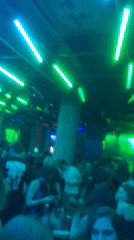 Nightclub scene captured in Sofia amid weekend social activity