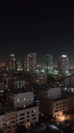 Dubai resident documents art collection and nighttime skyline views