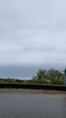 Cloudy afternoon documented along Ukraine's Black Sea coast near Alushta