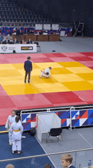 Judo competition held in sports arena Friday morning