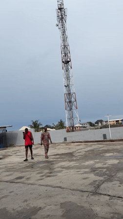 Morning fuel station activity documented in Ijanikin, Nigeria