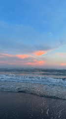 Serene sunrise ocean scene captured off North Kuta coast