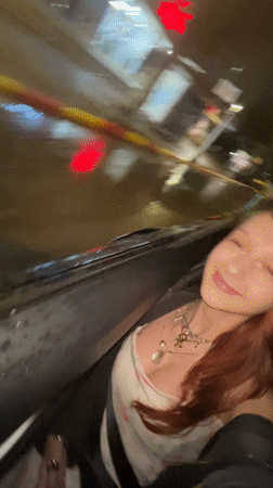 Woman recorded in vehicle at night in Ra'anana