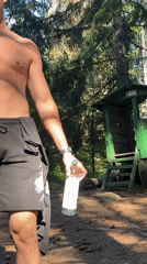 Trail running through Smolyan mountain forests with valley overlooks