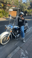 Motorcyclist observed on white-blue bike in North Kuta