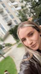 Woman and girl share afternoon filming selfies, eating kimchi in Turkey