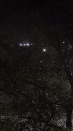 Bright lights spotted in night sky over Biysk, Russia
