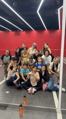 Dance studio gathering in Nong Pa Khrang, Thailand