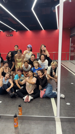 Dance studio gathering in Nong Pa Khrang, Thailand