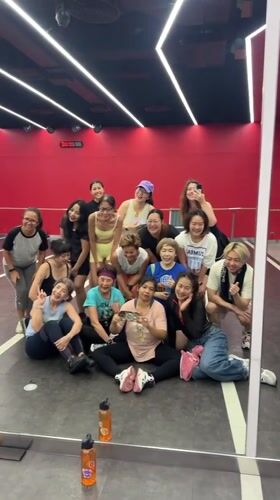 Dance studio gathering in Nong Pa Khrang, Thailand