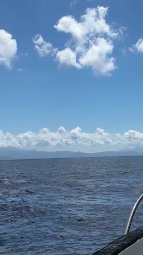 Boat journey captured on video near Nusa Penida waters