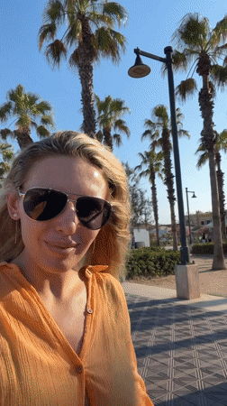 Sunny afternoon on Valencia's Malvarrosa promenade