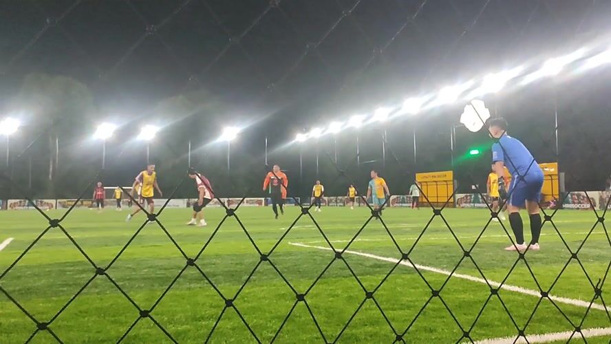 Evening activities captured at soccer field and coffee shop in Titibaro