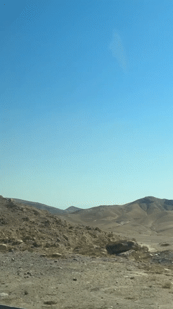 Desert landscape documented near Arad, Israel