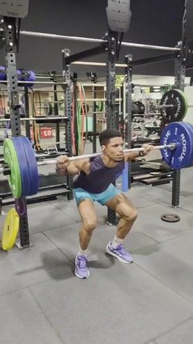 Barbell squat session at a Varna gym, July 2026