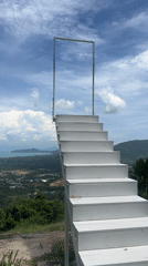 Morning visit to Baan Thurian's hillside viewpoint overlooking Koh Samui's coast