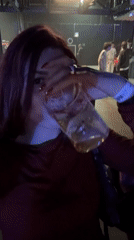 Woman spotted at dimly lit Moscow venue Friday evening