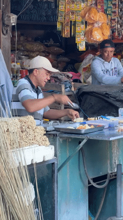 Evening market activity continues in Ubud District, Indonesia